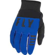 Load image into Gallery viewer, FLY RACING YOUTH F-16 GLOVES BLUE/BLACK