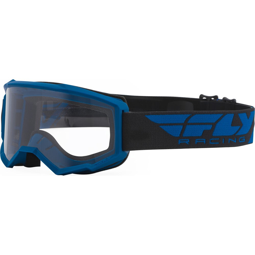 FLY RACING FOCUS GOGGLE BLUE W/ CLEAR LENS