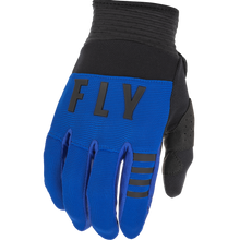 Load image into Gallery viewer, FLY RACING YOUTH F-16 GLOVES BLUE/BLACK
